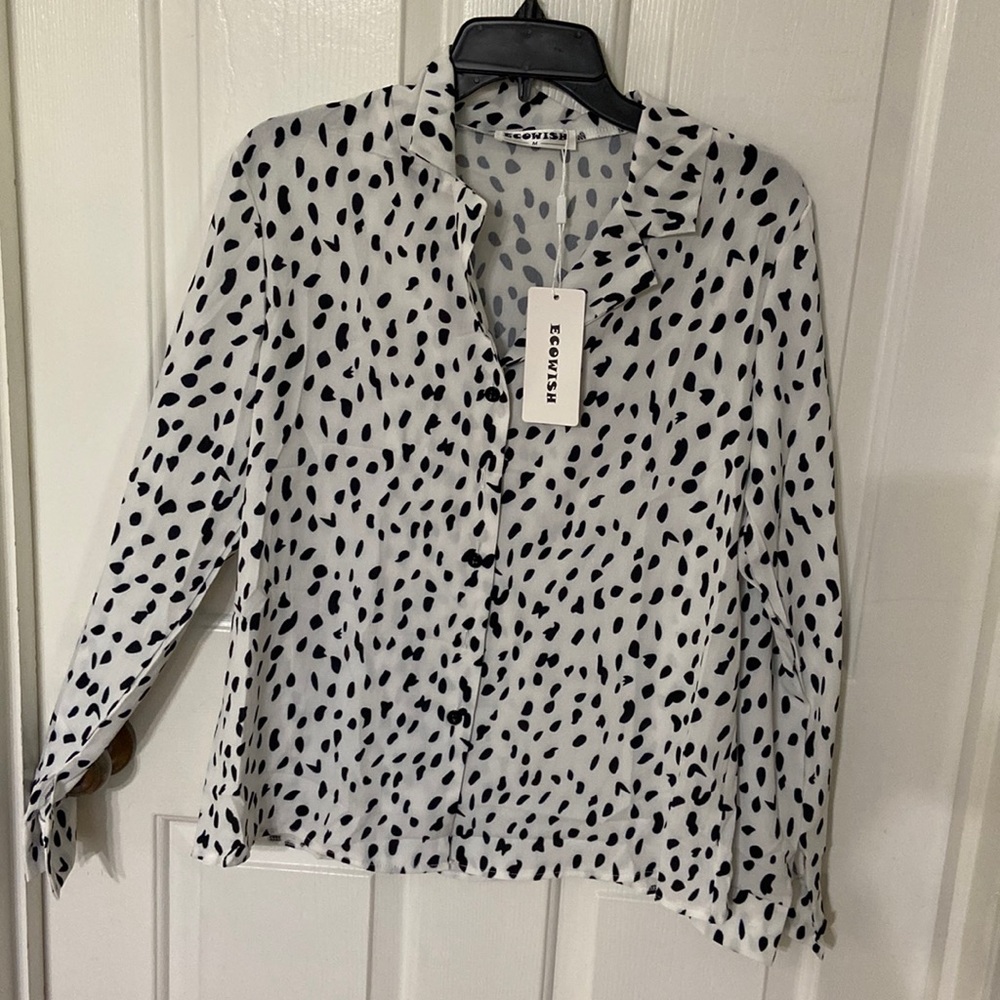 Dalmatian button up shirt